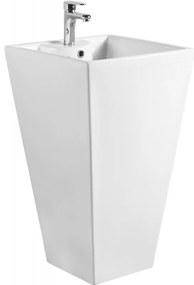 Mexen Pia, voľne stojace umývadlo 47x47x83 cm, biela, 26104700