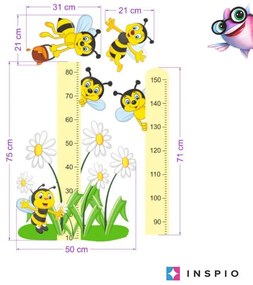 Nálepka - Meter Včielky 150cm