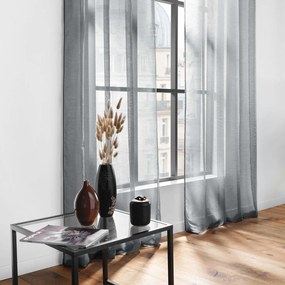 Sivá voálová záclona 140x240 cm Lissea – douceur d'intérieur