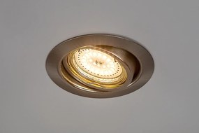 Rabalux LED zápustné bodové svietidlo Lite 3x3W | 240lm | 3000K - set 3 ks, saténový chróm, 1166