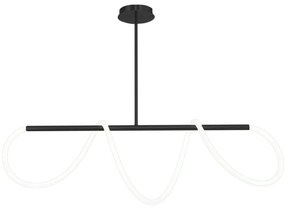 Stropné LED svietidlo Morko čierne