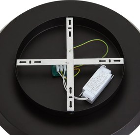 Moderné stropné svietidlo matná čierna vrátane LED 3-stupňové stmievateľné - Sombra