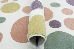 Detský koberec LIMA M042A krémový / ružový