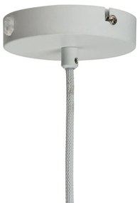 Dyberg Larsen Ejka závesná lampa z kovu, biela