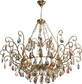 Závesná lampa Fiori krištáľová, štýlová