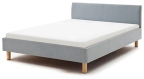 Modrosivá čalúnená jednolôžková posteľ 120x200 cm Lena – Meise Möbel