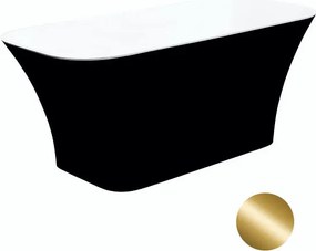 Besco Voľne stojaca vaňa z liateho mramoru Assos BW Matt 160x70 BESCO-Typ výpuste: Click-Clack štandard, chróm, BESCO-Rozmery: 160x70, BESCO-Farba: B…