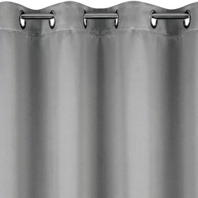 Dlhý záves na okná v sivej farbe Dĺžka: 250 cm