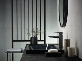 Hansgrohe Metropol, umývadlová batéria 110 s výpustom Push-Open, čierna matná, HAN-32507670