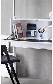 Biely policový systém s multifunkčnou skrinkou Edge by Hammel