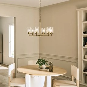 Kichler KL-WINSLOW6-NBR - Luster na reťazi WINSLOW 6xE27/60W/230V mosadz