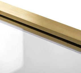 Rea Rapid Slide, sprchovací kút s posuvnými dverami 100(dvere) x 80(stena), 6mm číre sklo, zlatý matný profil, KPL-K5643