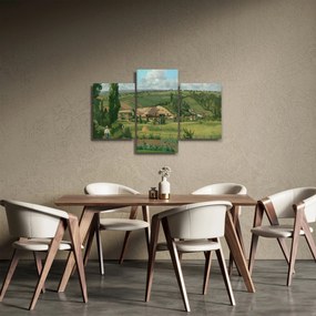 Obraz - Camille Pissarro, Landscape at Les Pâtis, Pontoise, reprodukcia (90x60 cm)