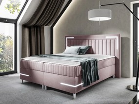 Kontinentálna posteľ Suhak 3 LED, Rozmer postele: 160x200, Dostupné poťahy: Velluto 14