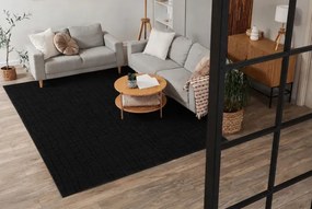 Koberec AURA J1852A čierny / antracit