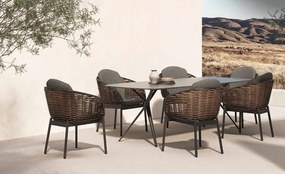 Záhradný set Borneo: stôl a 8 stoličiek