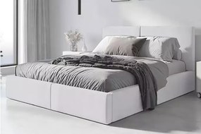 Posteľ HILTON WHITE s úložným priestorom 160x200 cm,