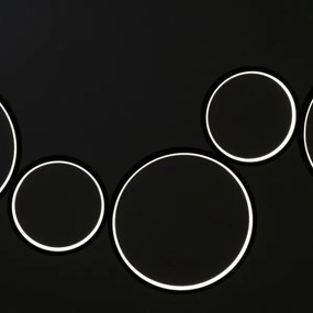 Brilagi - LED závesný luster ECHO na lankách LED/60W/230V 4000K 100 cm čierny