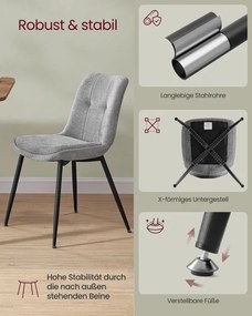 Sada 2 jedálenských stoličiek KDC151G01