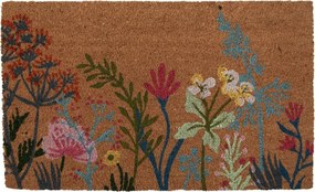 Kokosová rohožka s lúčnymi kvetmi Coconut Flowers - 75*45*1 cm