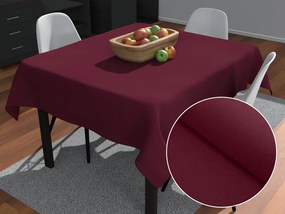 Biante Veľký dekoračný štvorcový obrus BKU-115 Burgundský vínový 200x200 cm