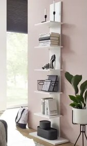 Nástenný regál Wall, biely%