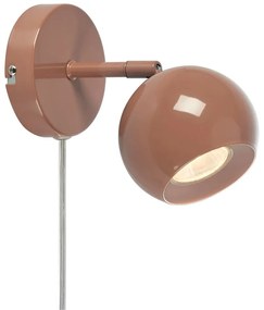 Hnedé nástenné svietidlo do zásuvky Pop – Markslöjd