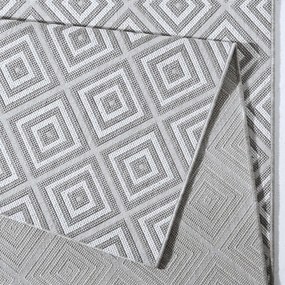 Hanse Home, Kusový koberec Meadow 102471 Grey – na von aj na doma, 240x340, šedá, chodba / predsieň