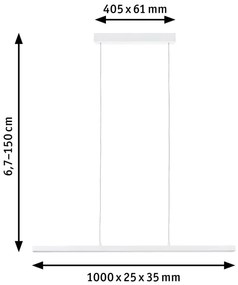 Paulmann 79901 - LED/42W Stmievateľný luster na lanku LENTO 230V