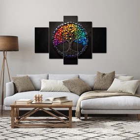 Obraz – Strom plný farebných sŕdc (150x105 cm)