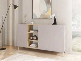 Komoda Rutori RO01, Farby: kašmír / kašmír + dub cremona