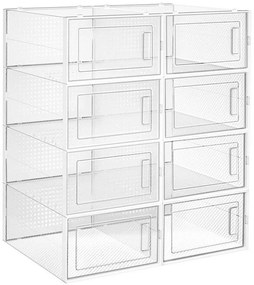 Modulárny regál s priehradkami BOXIFY biely