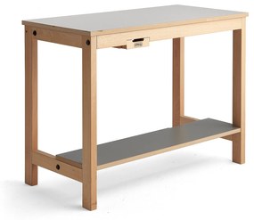 Stôl na šijací stroj, 1200x600x900 mm, svetlošedá