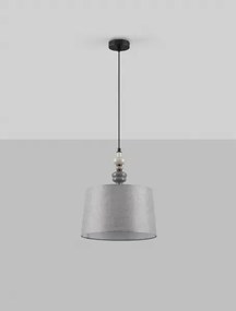 LED sivý moderný luster Damo 34