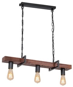 Luster na reťazi HARD 3xE27/60W/230V