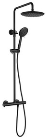 Sapho - Sprchová súprava SOLARIS s batériou, matná čierna
