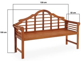 InternetovaZahrada - Záhradná drevená lavica Marlboro