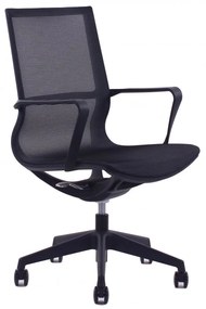 Kancelárska stolička Sego SKY MEDIUM — sieť, čierna