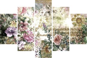 Obraz - Dizajnové kvety (150x105 cm)