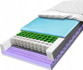 H3 Taštičkový matrac 170 x 200 25 cm, kontúrová pena, vzdušný členok