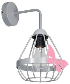 Detské nástenné svietidlo KAGO 1xE27/60W/230V šedá