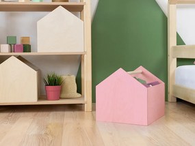 Drevený úložný box HOUSE v tvare domčeka