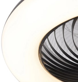 Stropný ventilátor čierny vrátane LED s diaľkovým ovládaním - Clima