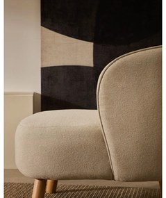 Krémové ženilkové kreslo Ulit – Kave Home