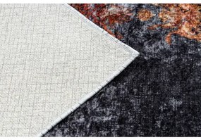 MIRO 51186.808 umývací koberec Rozeta, rám protišmykový - tmavomodrá / medený Veľkosť: 120x170 cm