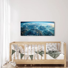 Obraz - Pohľad z vesmíru (120x50 cm)