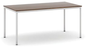 Jedálenský stôl, 1600 x 800 mm, sivá podnož, orech