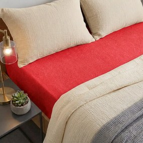 4Home froté prestieradlo IDEAL červená, 90–100 x 200 cm, 90–100 x 200 cm