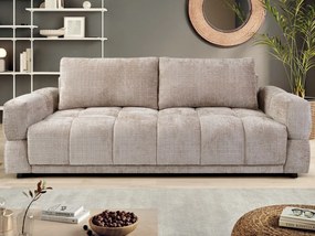 Rozkladacia pohovka Dante, béžová štruktúrovaná tkanina