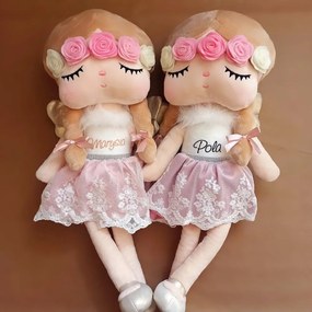 Mojkáčik - Bábika spiaca Anjelik farebné kvety 48 cm